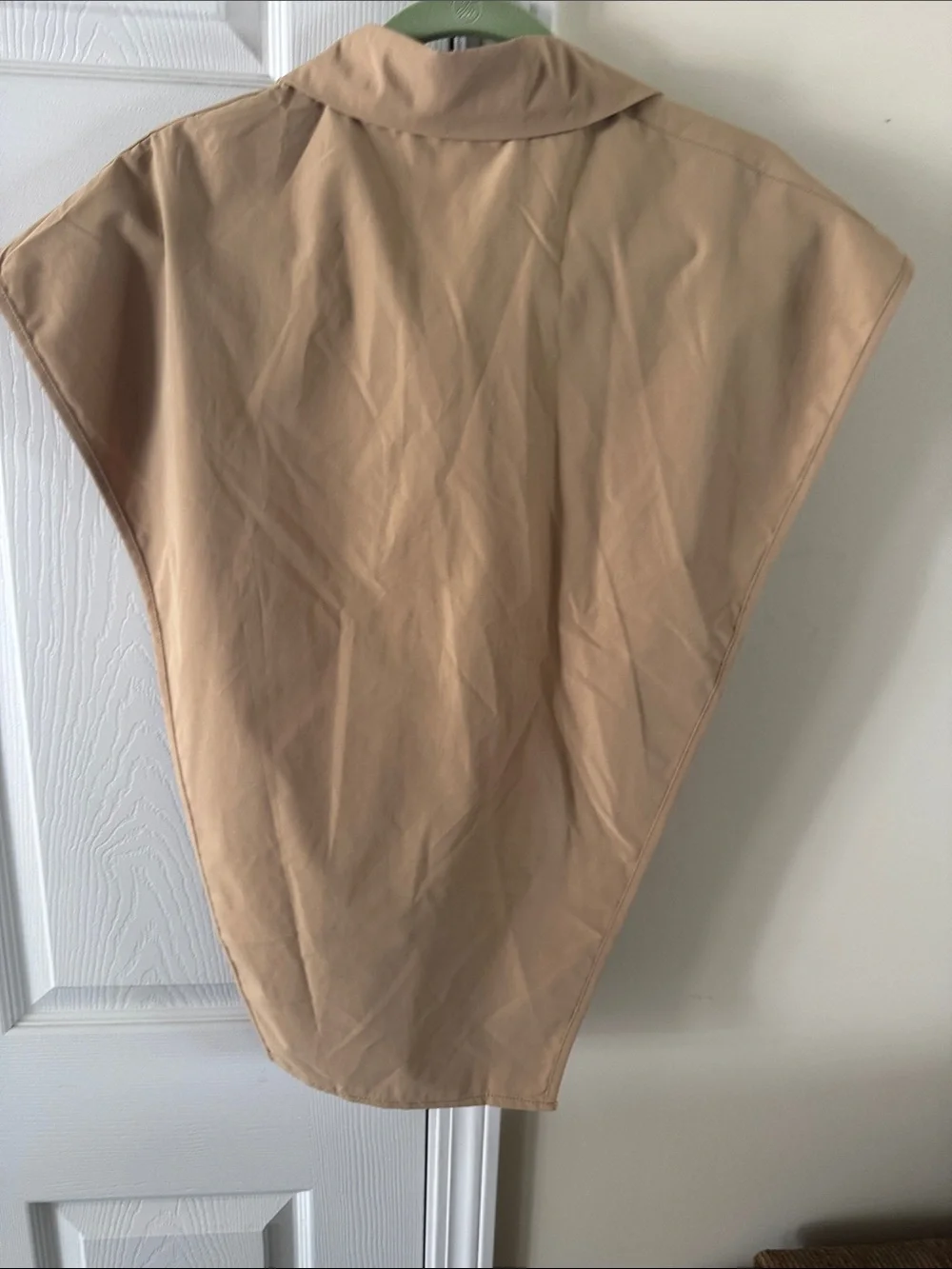 Beige Women's Detachable Collar Cape - Brand:
